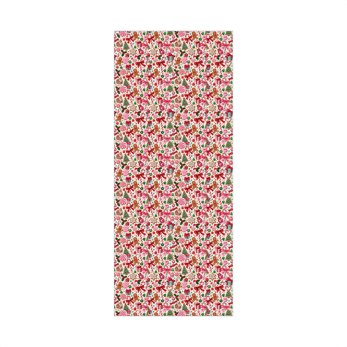 Christmas Candy Shop Wrapping Paper – Colorful Gingerbread & Peppermint Holiday Gift Wrap