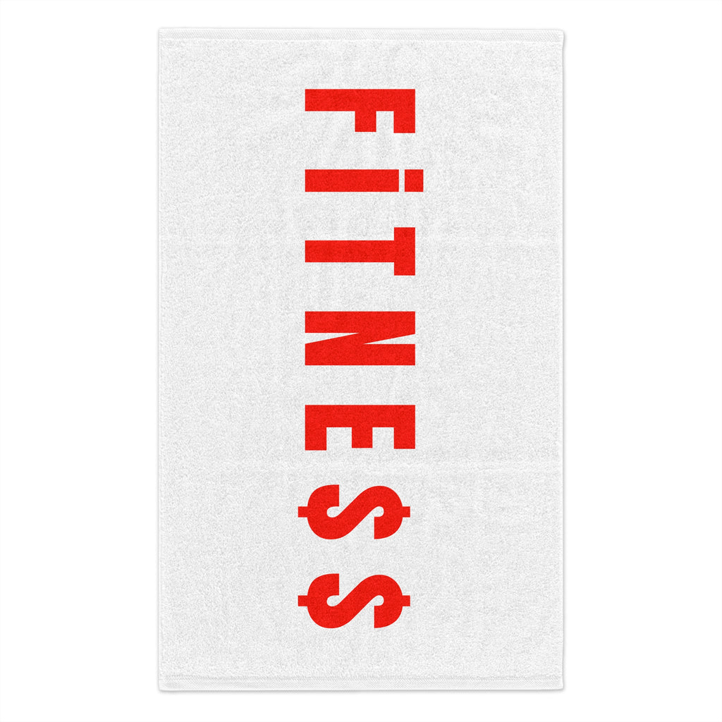 Fitness Rally Towel — Gym Workout Sweat Towel with Dollar Sign Design