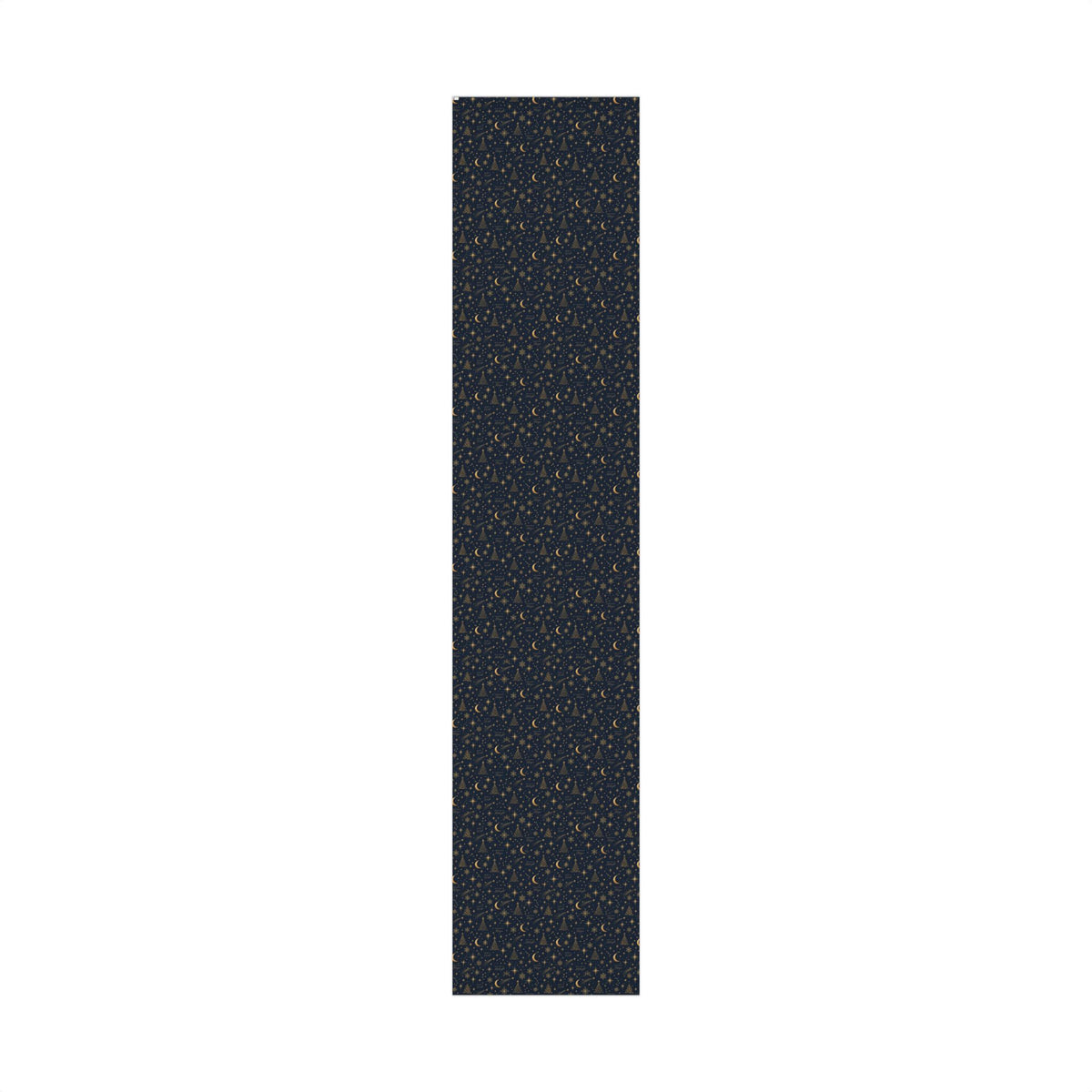 Midnight Stars Christmas Wrapping Paper – Navy & Gold Celestial Holiday Gift Wrap