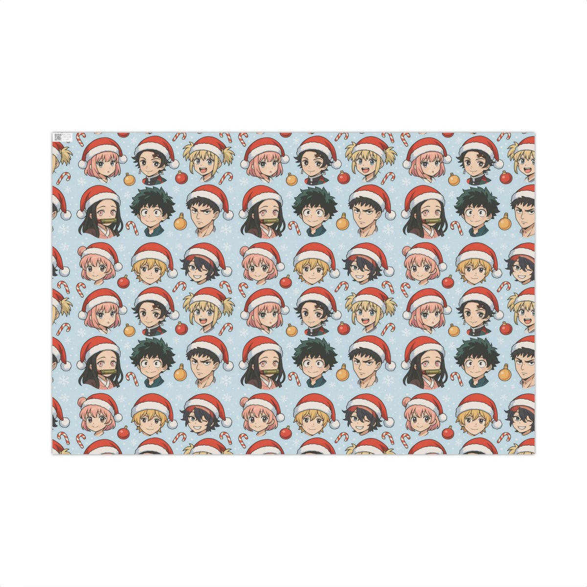 Christmas Anime Wrapping Paper, Festive Gift Wrap Papers for Holidays, Cute Xmas Wrapping Sheets, Unique Present Packaging Supplies, Cartoon