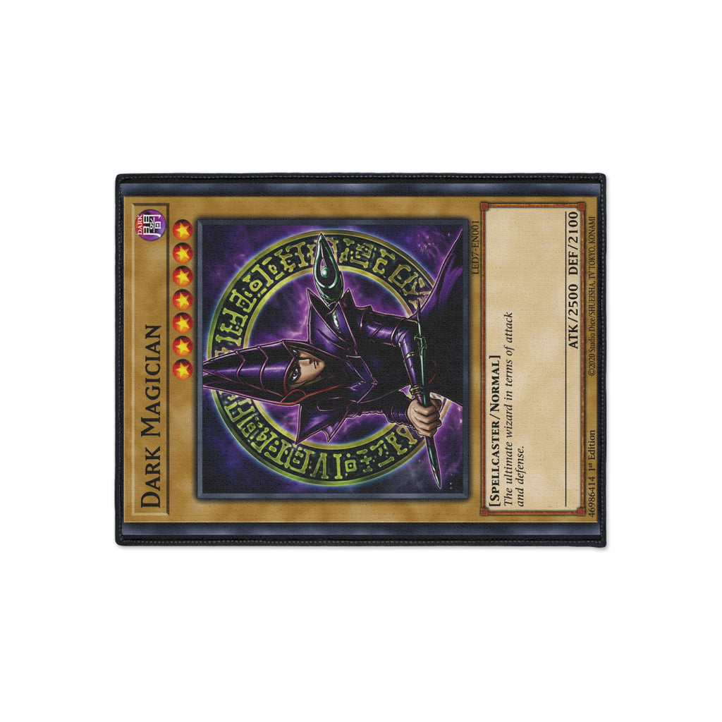 Dark Magician trading card floor mat | game room playmat, anime card art