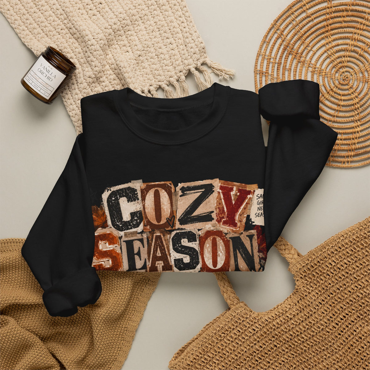 Cozy Season Crewneck Sweatshirt — Autumn & Holiday Cozy Vibes