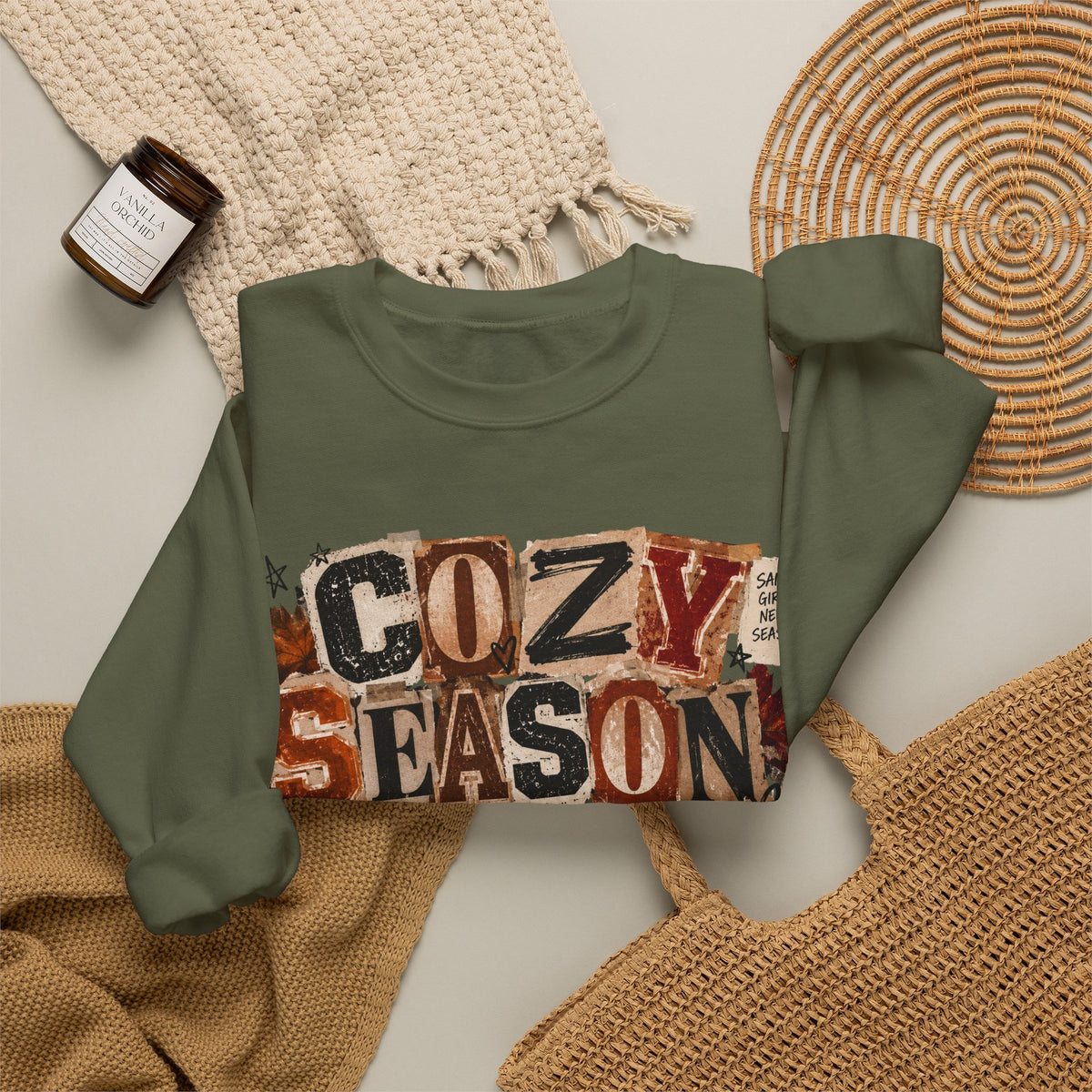 Cozy Season Crewneck Sweatshirt — Autumn & Holiday Cozy Vibes