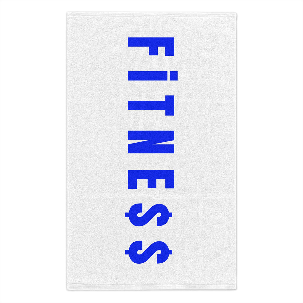 BLUE Fitness Rally Towel — Gym Workout Sweat Towel with Dollar Sign Design