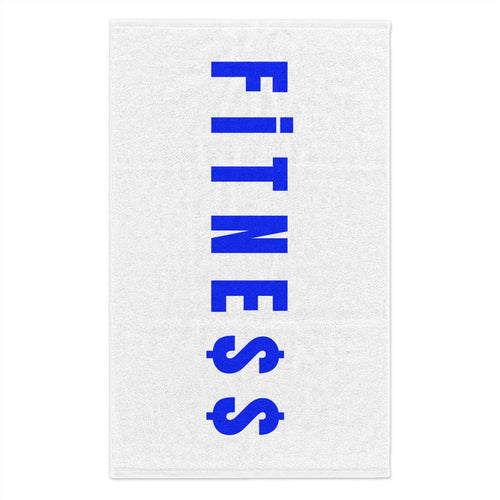 BLUE Fitness Rally Towel — Gym Workout Sweat Towel with Dollar Sign Design