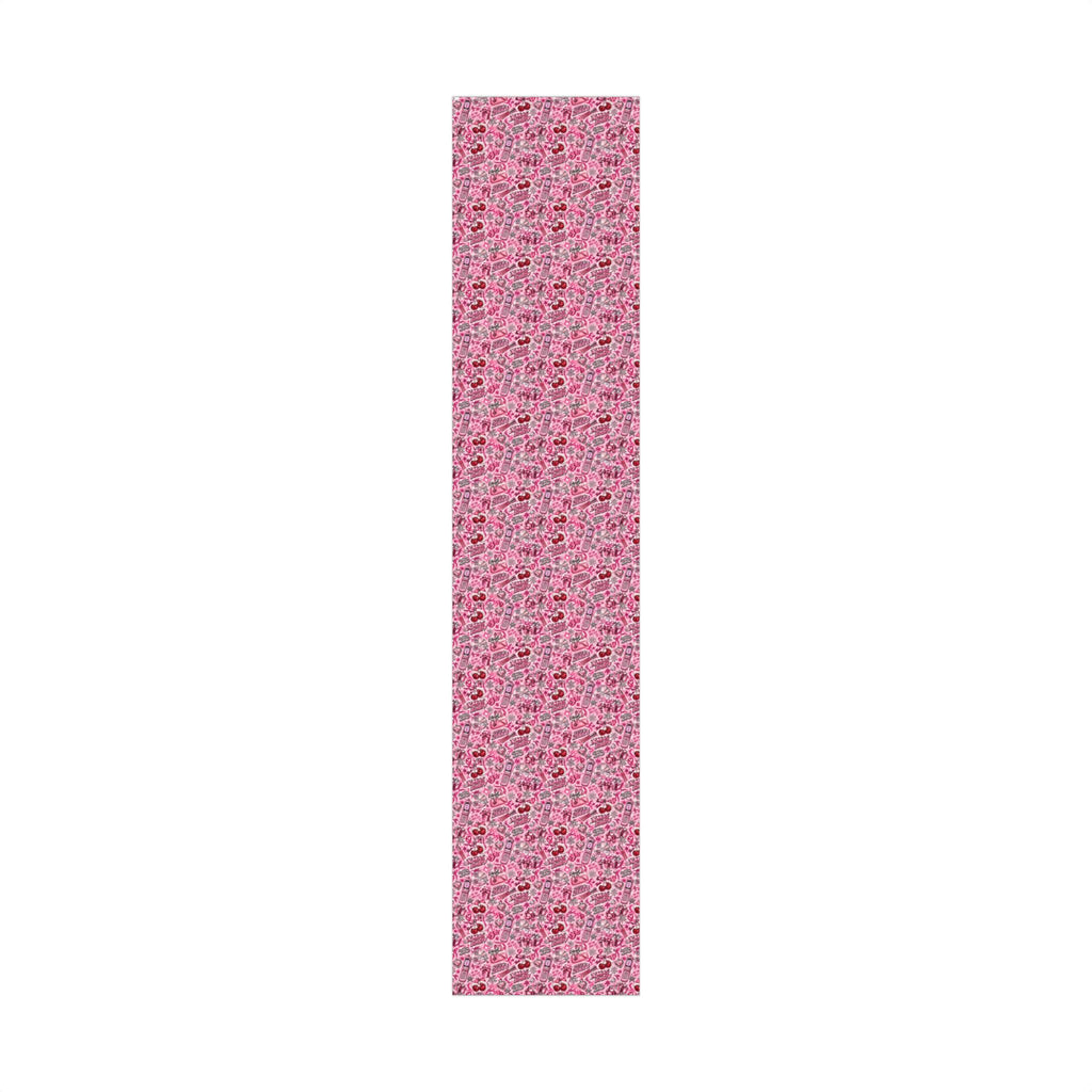Xmas Baby Y2K Christmas Wrapping Paper – Pink Chrome 2000s Holiday Gift Wrap