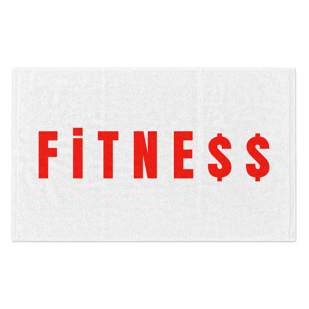 Fitness Rally Towel — Gym Workout Sweat Towel with Dollar Sign Design