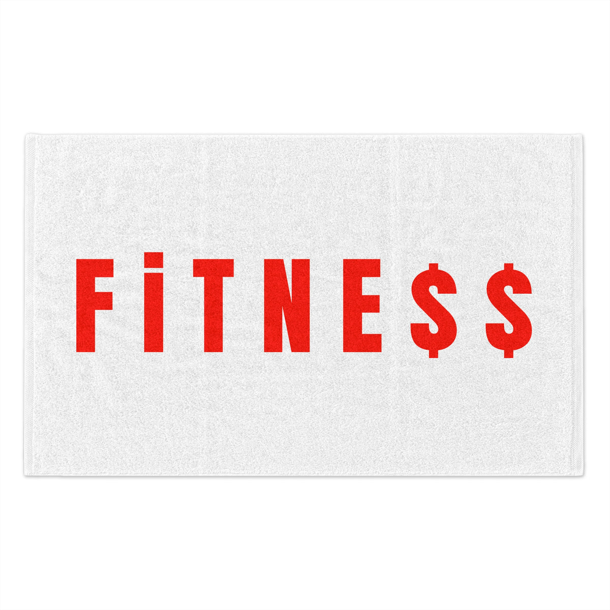 Fitness Rally Towel — Gym Workout Sweat Towel with Dollar Sign Design