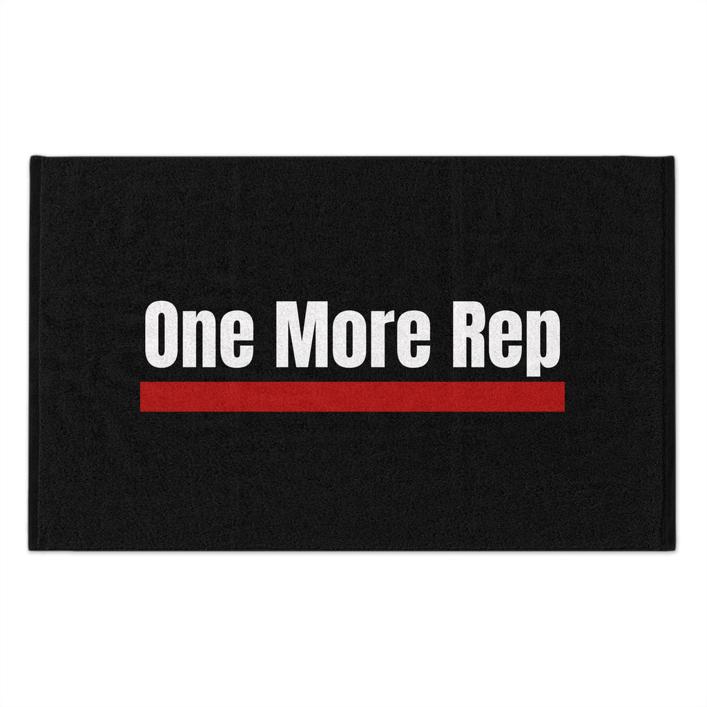 One More Rep Rally Towel — Gym Motivational Workout Towel (11x18)