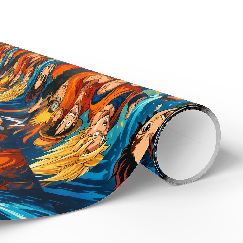 Anime Mash up Gift Wrapping Paper Character Collage
