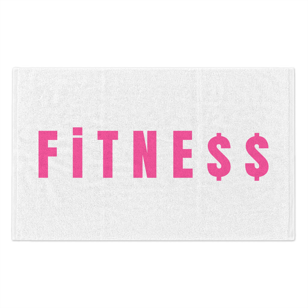PINK Fitness Rally Towel — Gym Workout Sweat Towel with Dollar Sign Design