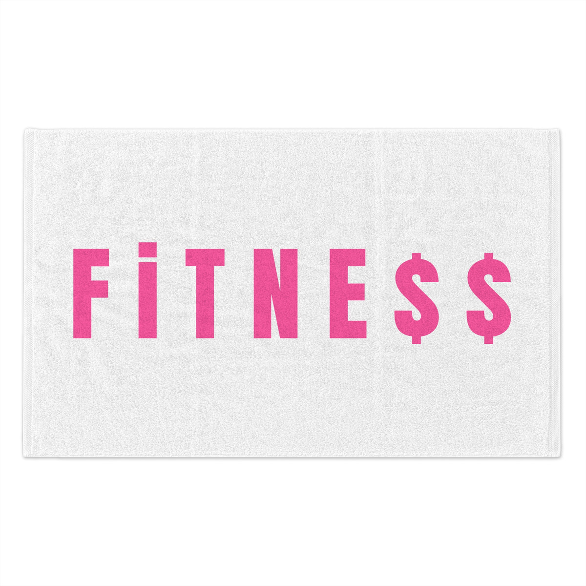 PINK Fitness Rally Towel — Gym Workout Sweat Towel with Dollar Sign Design