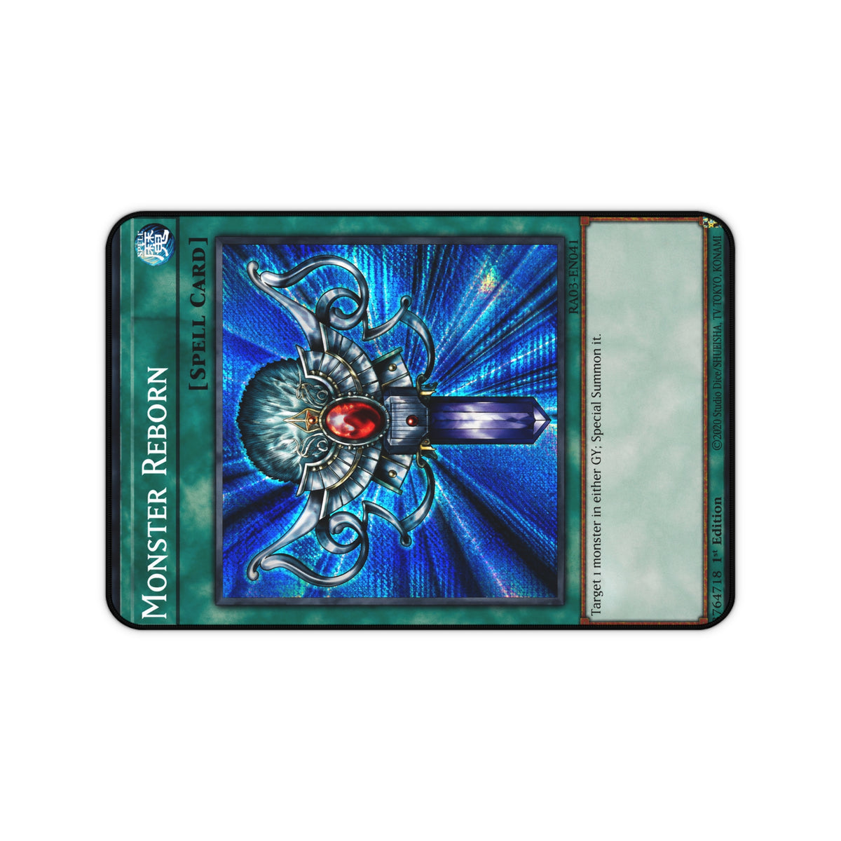 YuGiOh Inspired Monster Reborn Spell Card Desk Mat | Gaming Mouse Pad, Card Game Artwork