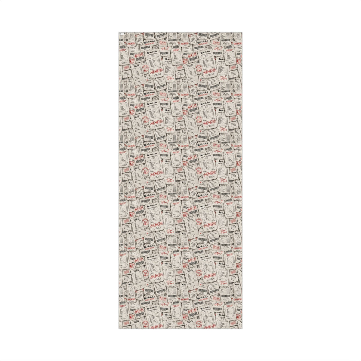 Receipt From Santa Christmas Wrapping Paper – Funny North Pole Receipt Holiday Gift Wrap
