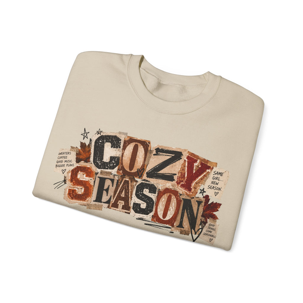 Cozy Season Crewneck Sweatshirt — Autumn & Holiday Cozy Vibes