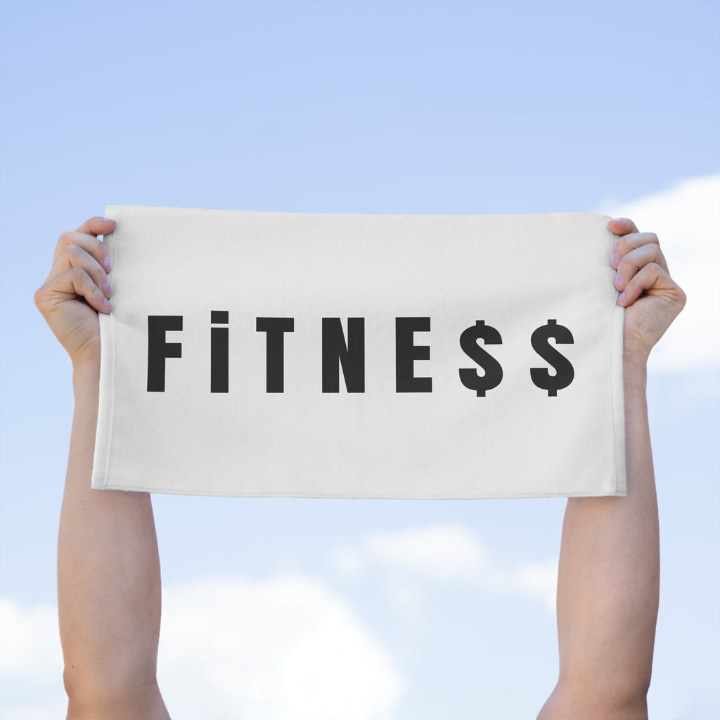 Fitness Rally Towel — Gym Workout Sweat Towel with Dollar Sign Design