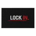 Rally Towel — "LOCK IN." Motivational Sports Rally Towel (11x18)