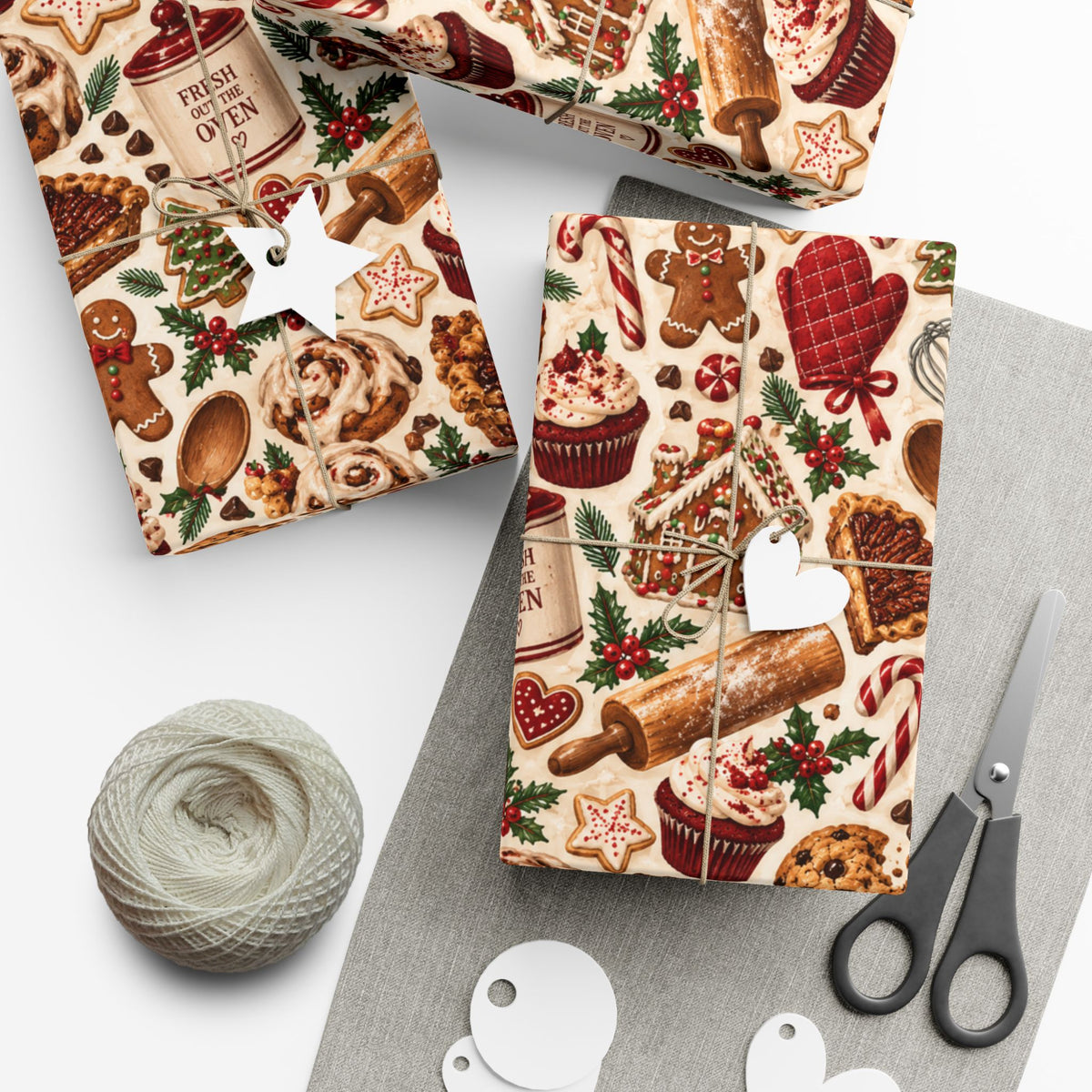 Fresh Out the Oven Christmas Wrapping Paper – Holiday Baking & Christmas Cookie Gift Wrap