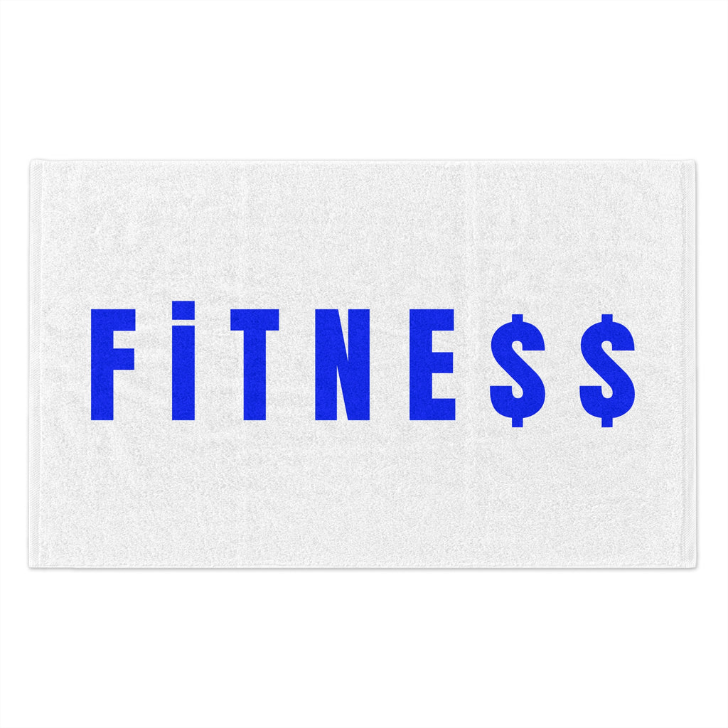 BLUE Fitness Rally Towel — Gym Workout Sweat Towel with Dollar Sign Design
