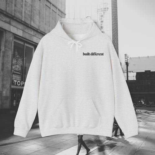 Built Different Hoodie - Unisex Streetwear Pullover | Gym, Chill, or Everyday Wear, Unisex Sweatshirt, Streetwear, Pullover, Hooded