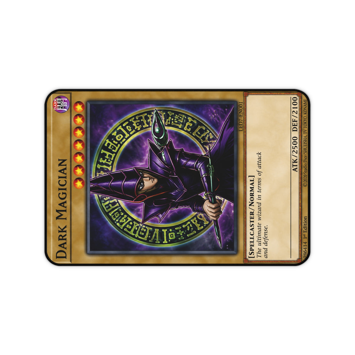 Dark Magician Trading Card Desk Mat | Gaming Mouse Pad