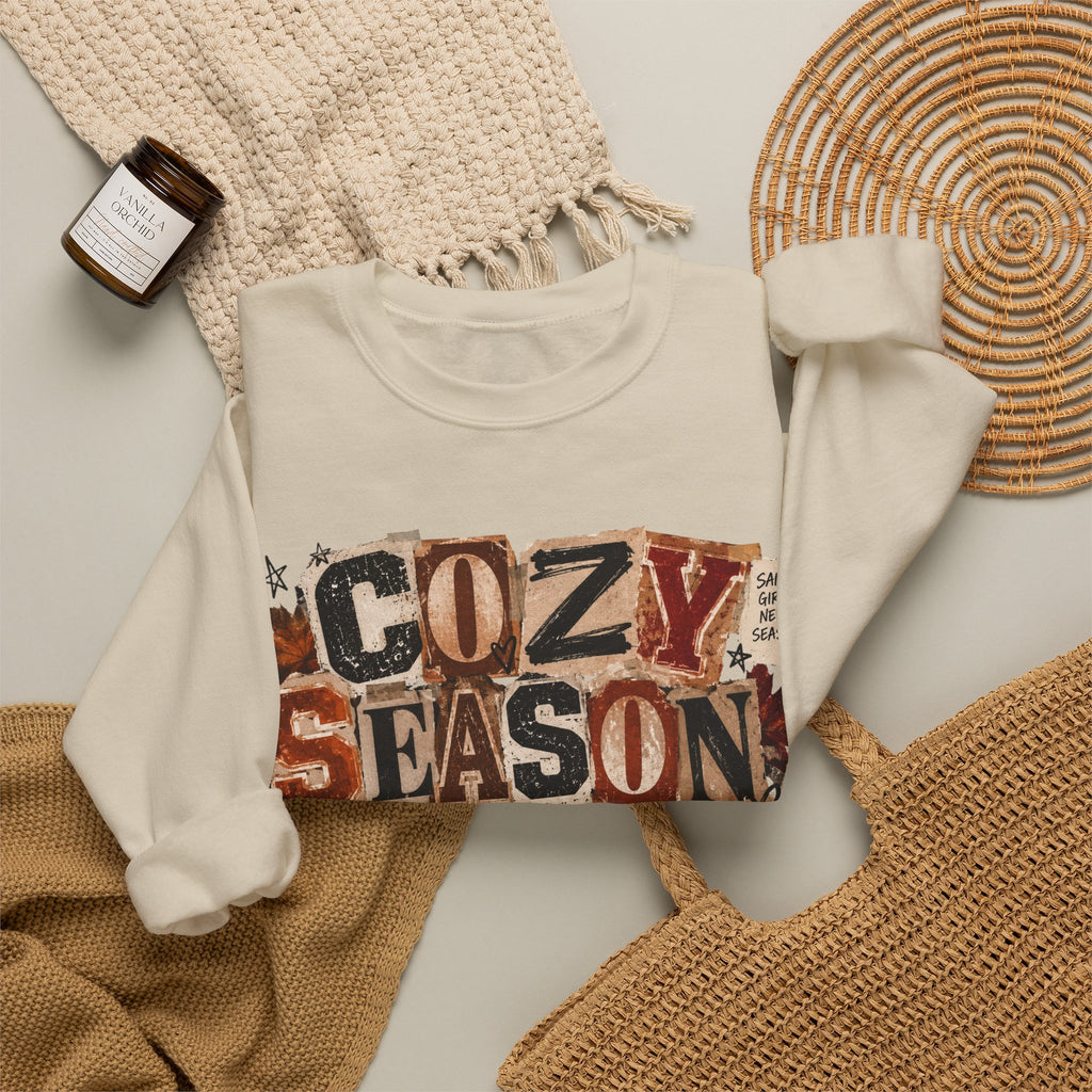 Cozy Season Crewneck Sweatshirt — Autumn & Holiday Cozy Vibes