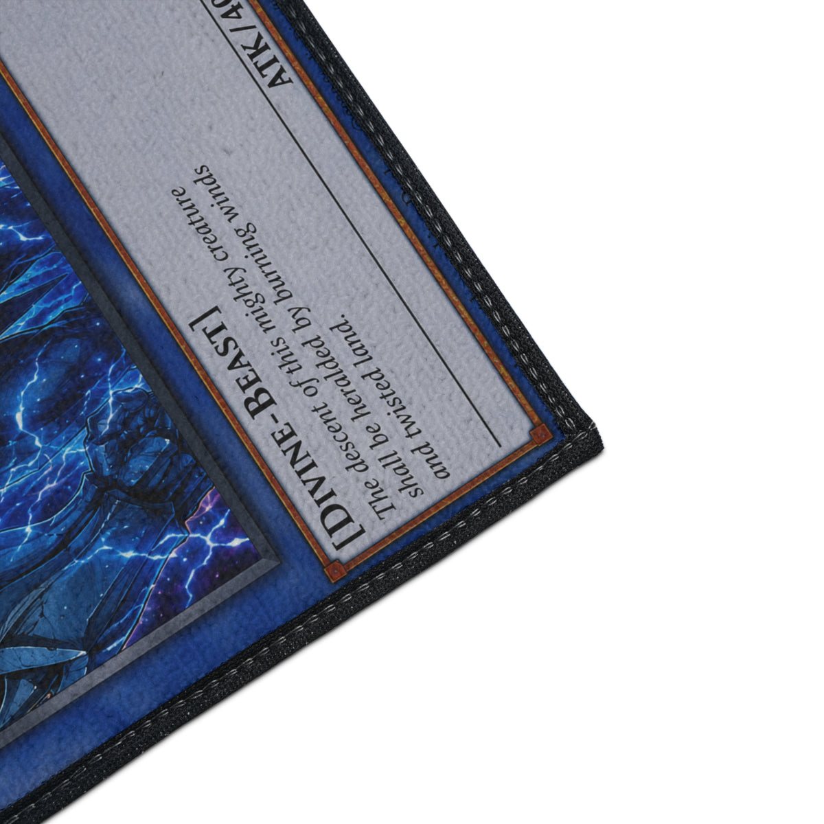 Yu Gi Oh Inspired Obelisk the Tormentor Heavy Duty Floor Mat | Card Game Art Playmat