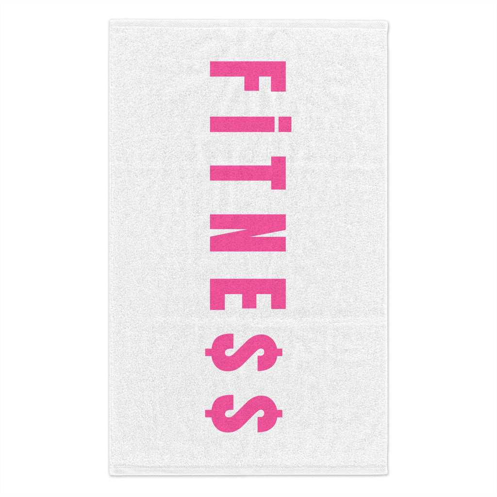 PINK Fitness Rally Towel — Gym Workout Sweat Towel with Dollar Sign Design