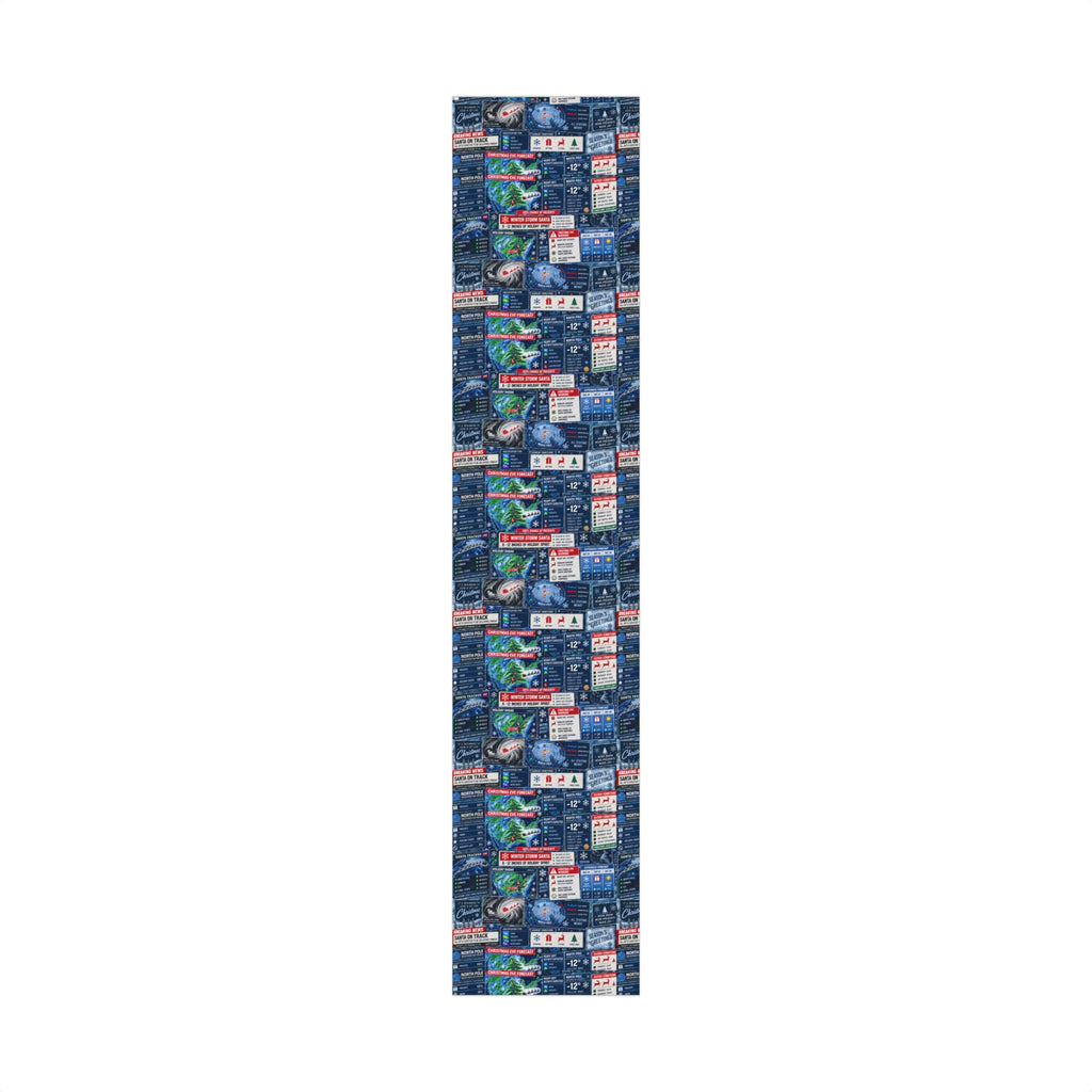 Christmas Forecast Wrapping Paper – Funny North Pole Weather Radar Holiday Gift Wrap