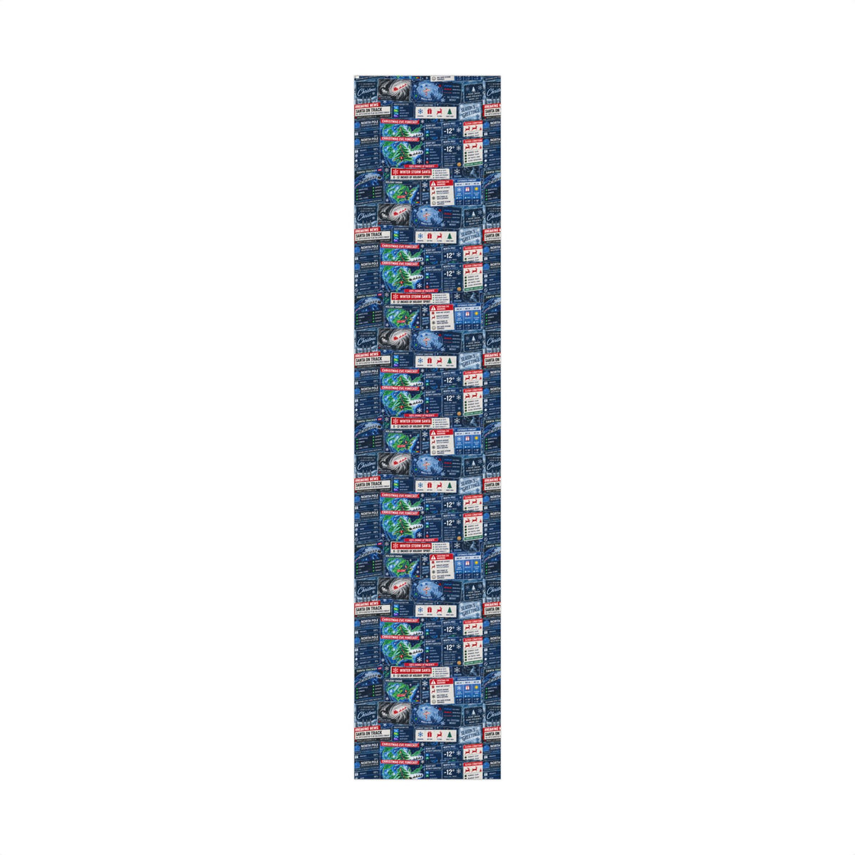 Christmas Forecast Wrapping Paper – Funny North Pole Weather Radar Holiday Gift Wrap