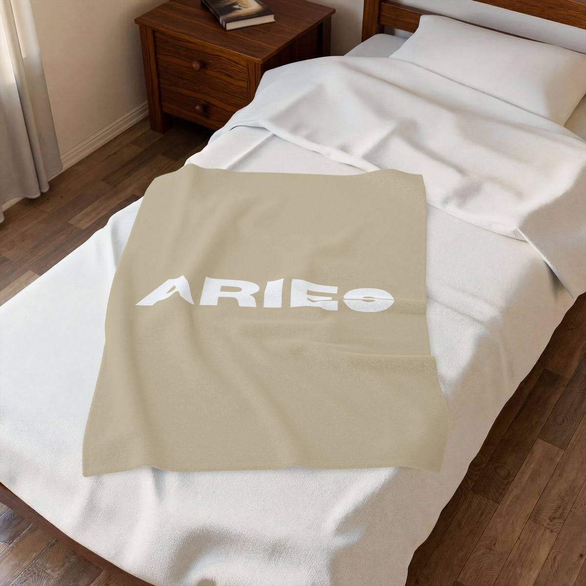Custom Zodiac Blanket, Astrology Gift, Soft Throw, Custom Velveteen Plush in Sand, Sage, or Navy