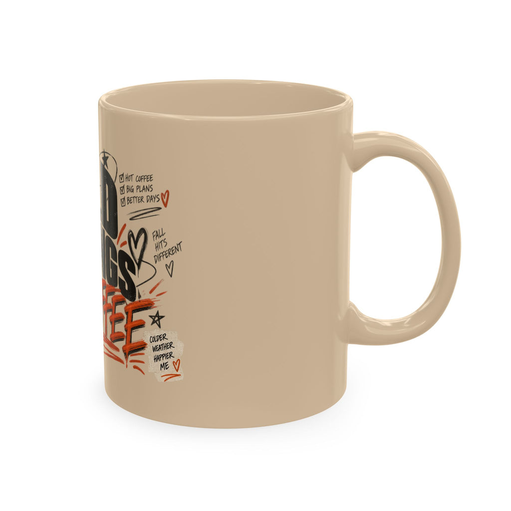 FALL FINDS Cold Mornings Hot Coffee Ceramic Mug