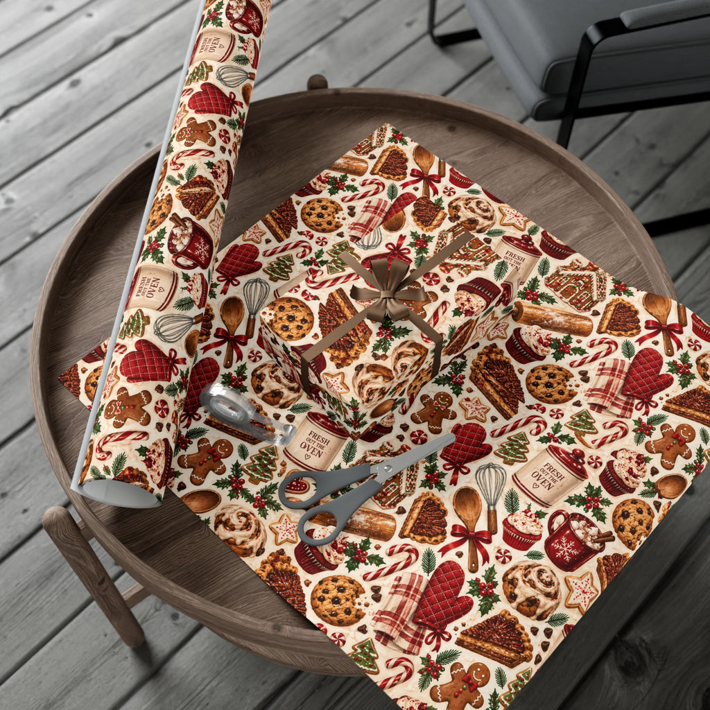 Fresh Out the Oven Christmas Wrapping Paper – Holiday Baking & Christmas Cookie Gift Wrap