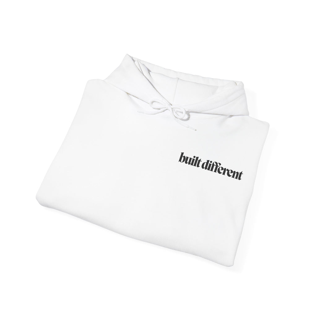 Built Different Hoodie - Unisex Streetwear Pullover | Gym, Chill, or Everyday Wear, Unisex Sweatshirt, Streetwear, Pullover, Hooded