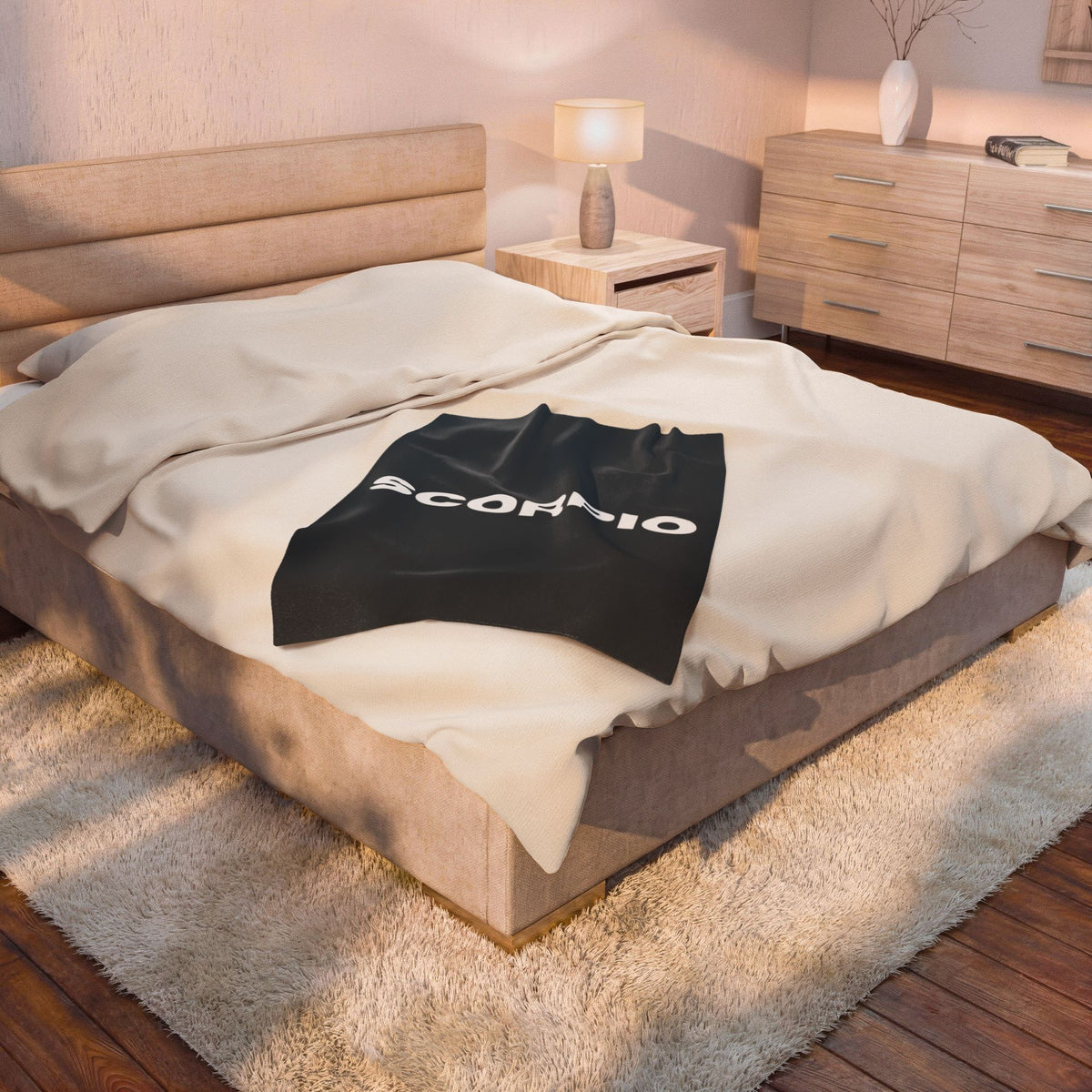 Custom Zodiac Blanket, Astrology Gift, Soft Throw, Custom Velveteen Plush in Sand, Sage, or Navy