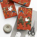 Christmas Anime Wrapping Paper, Festive Gift Wrap Papers for Holidays, Cute Xmas Wrapping Sheets, Unique Present Packaging Supplies, Cartoon