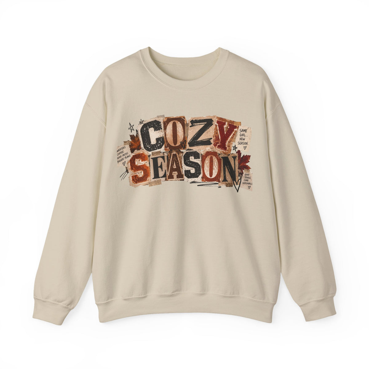 Cozy Season Crewneck Sweatshirt — Autumn & Holiday Cozy Vibes