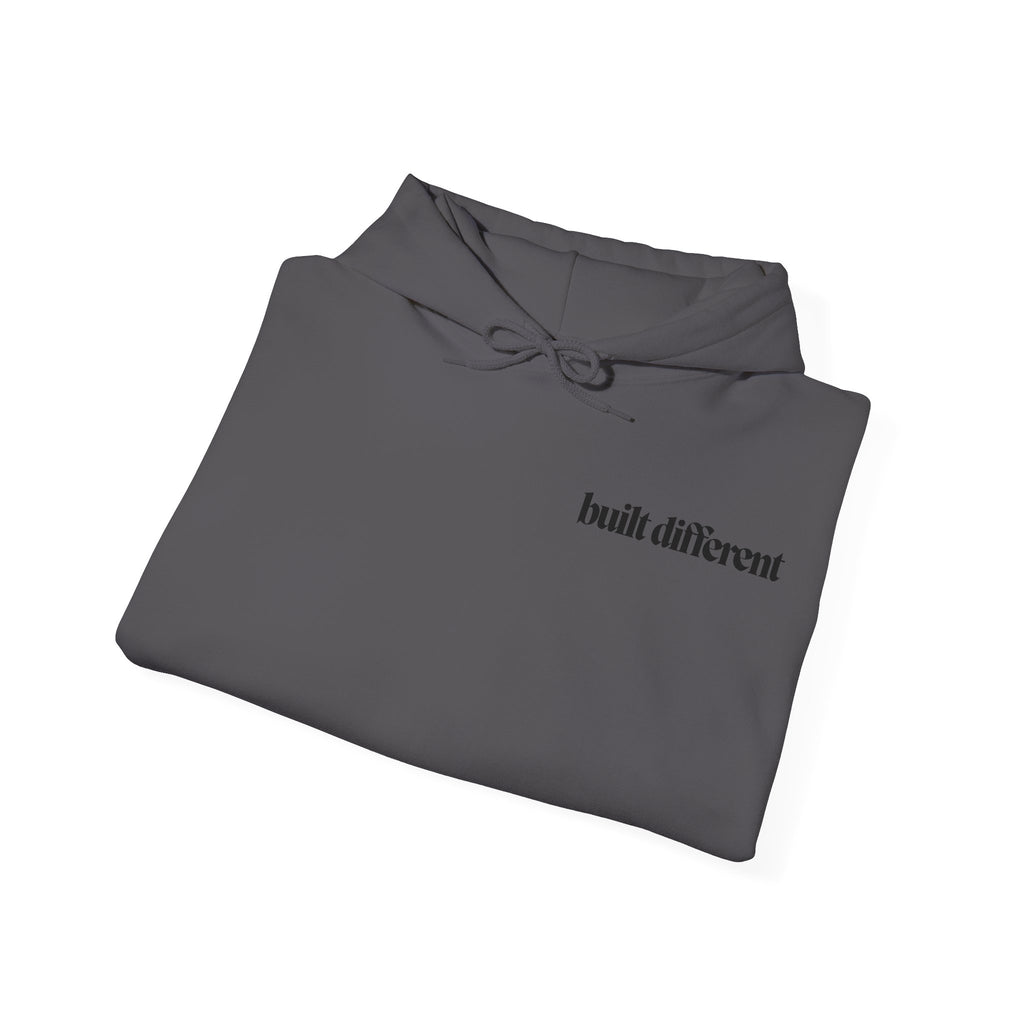 Built Different Hoodie - Unisex Streetwear Pullover | Gym, Chill, or Everyday Wear, Unisex Sweatshirt, Streetwear, Pullover, Hooded