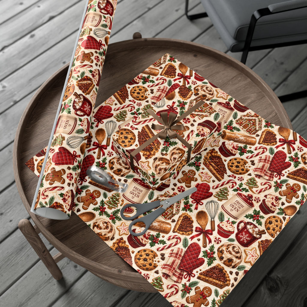 Fresh Out the Oven Christmas Wrapping Paper – Holiday Baking & Christmas Cookie Gift Wrap